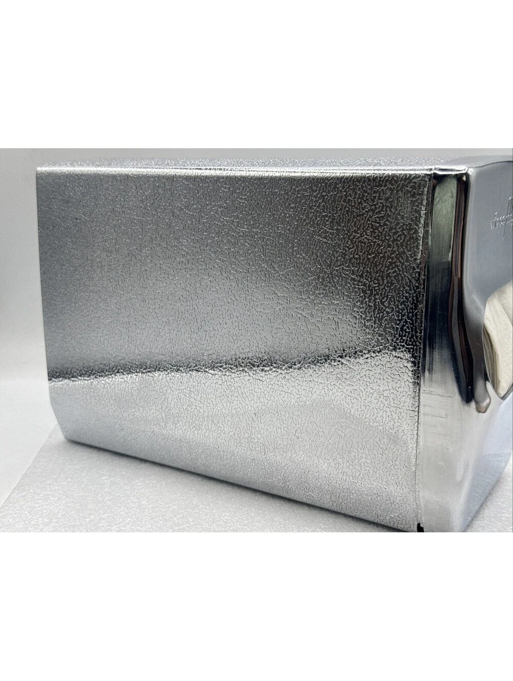 Vintage Wiscofold Commercial Chrome Silver Napkin Dispenser Diner 10” Long Rare